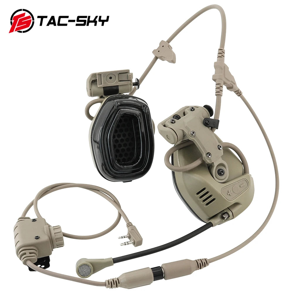 TAC-SKY Tactical RAC Civilian Headset, Compatible with the Fast Helmet ARC Rail Adapter
