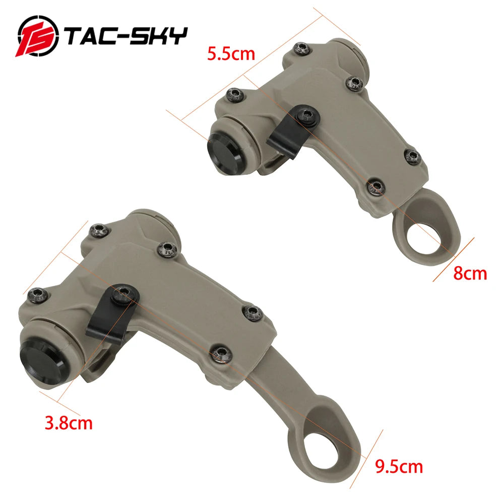 TS TAC-SKY Tactical Helmet Rail Adapter Compatible With RAC Headset and With Helmets Wendy 2.0 3.0 Rail