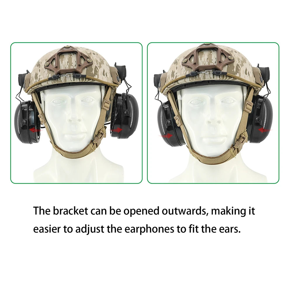 Tactical Head ARC Rail Adapter, Compatible with 3M Pelto TACTICAL 300/500 Hearing Protection Shooting Headphones