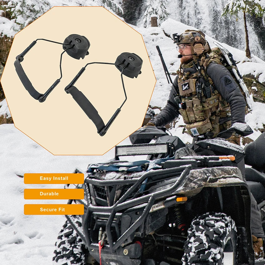TAC-SKY Tactical Headset Mount Designed for ARC-rail Helmets Compatible with AMP Tactical Headsets