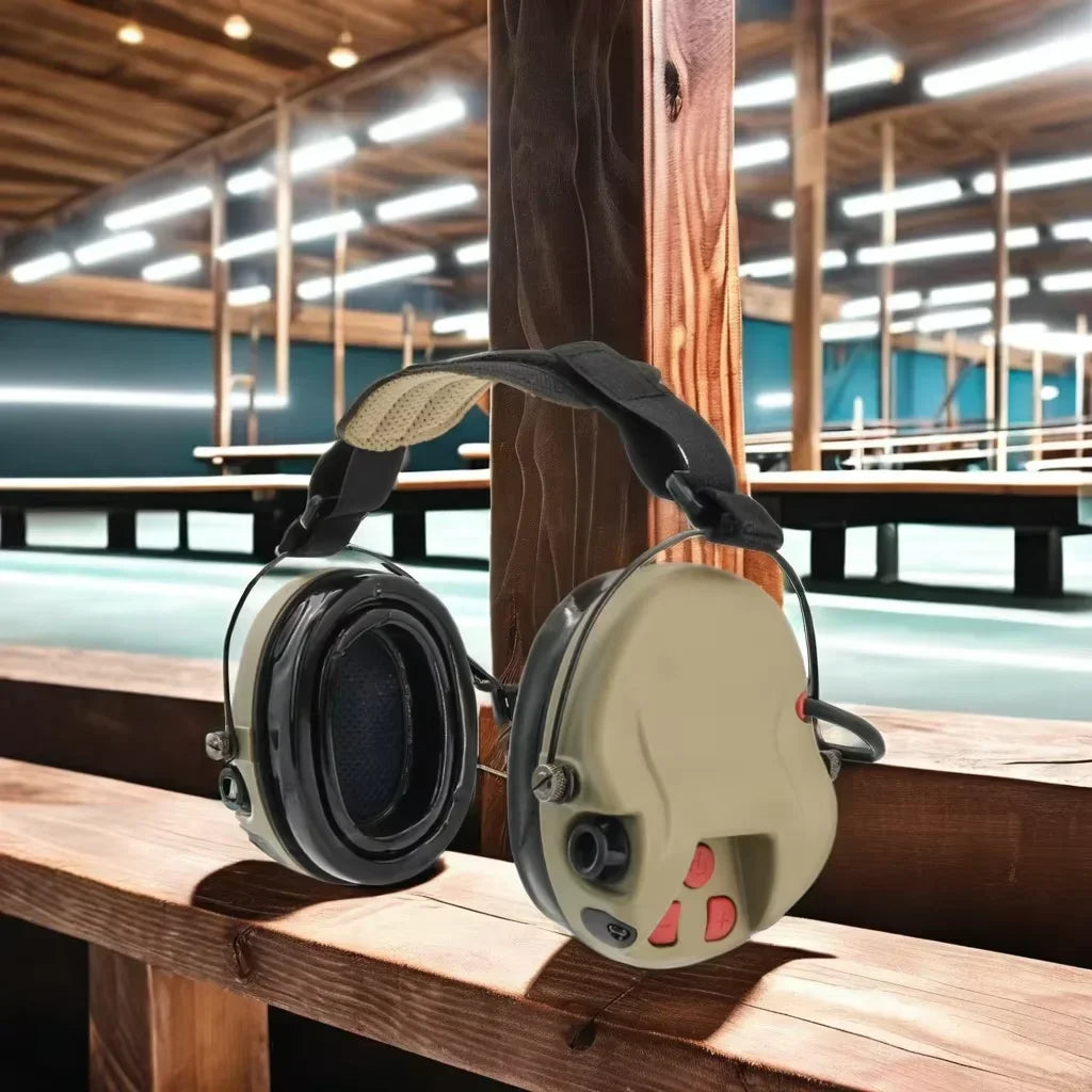 TAC-SKY Tactical Electronic Hearing Protection H300B Rear-Mounted Noise-Canceling  Shooting Earmuffs Headset