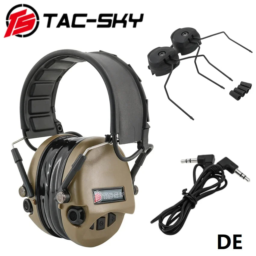 TAC-SKY Tactical Electronic Ear Muffs for Shooting Hearing Protection Noise Reduction, and Sound Capture