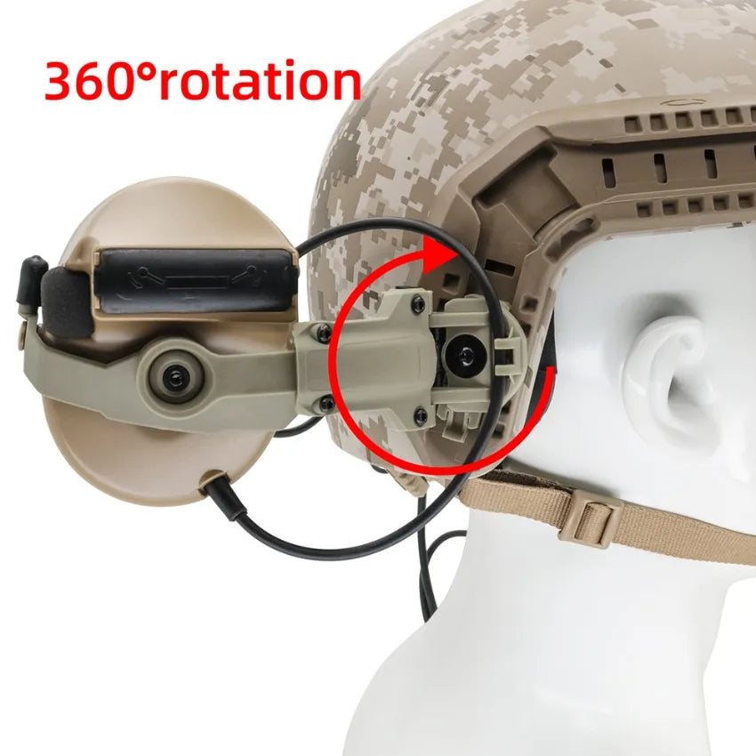 TAC-SKY Tactical Helmet ARC Rail Adapter Mounting , Compatible with COMTA II / III Headsets for Airsoft