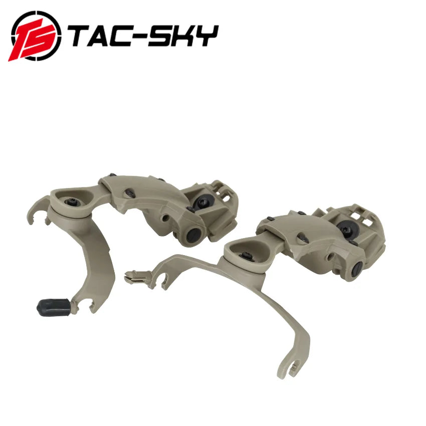 TAC-SKY Tactical MLOK Rail Helmet Adapter, Compatible with MTEK FLUX PTS helmets, for COMTA II, III, IV, and XPI  headsets