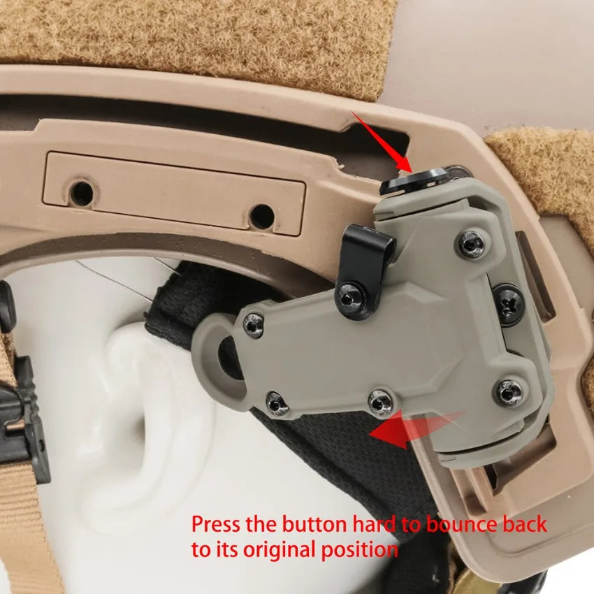 Tactical for WENDY Helmet Rail Adapter, Compatible with RAC Airsoft Headset—T-Bar Mount