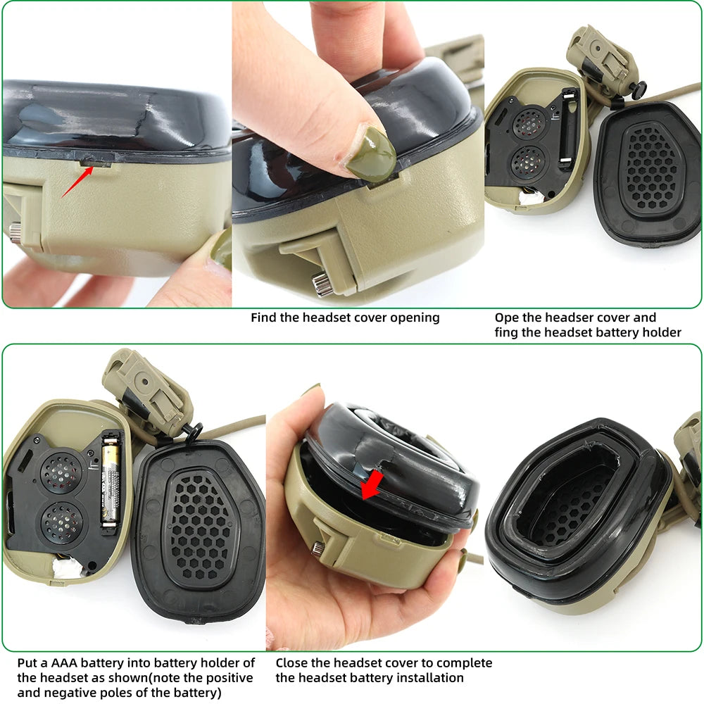 TAC-SKY Tactical RAC Civilian Headset, Compatible with the Fast Helmet ARC Rail Adapter