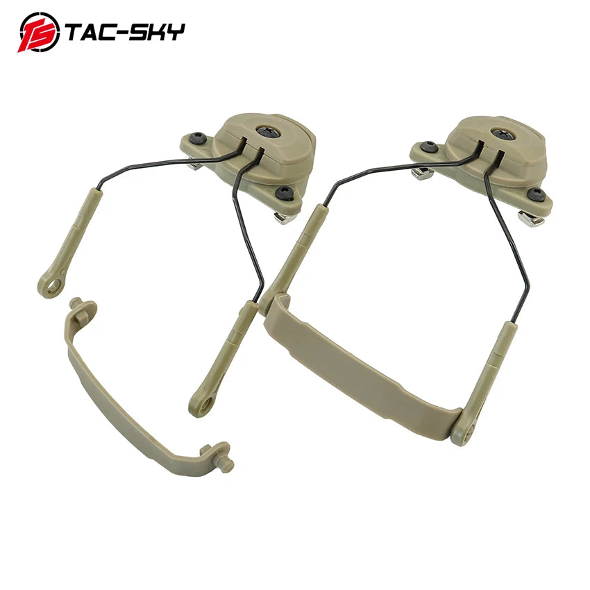 TAC-SKY Tactical Helmet Headset Mount Designed for AMP Communication Headsets, for Wendy 2.0 Helmet Rail