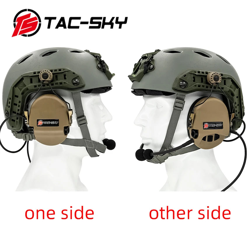 TAC-SKY Tactical for TCI LIBERATOR Headset ARC OPS-CORE Helmet Track Bracket Version Hunting Sports Hearing Protection