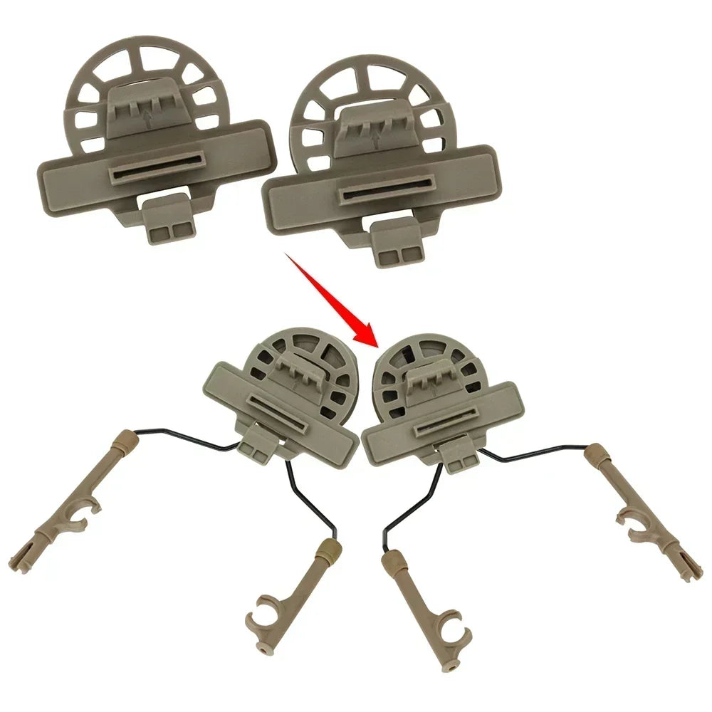 Tactical for Wendy 3.0 Helmet Rail-Mounted Headset Mount Compatible with COMTA I, II, and III Shooting Headsets