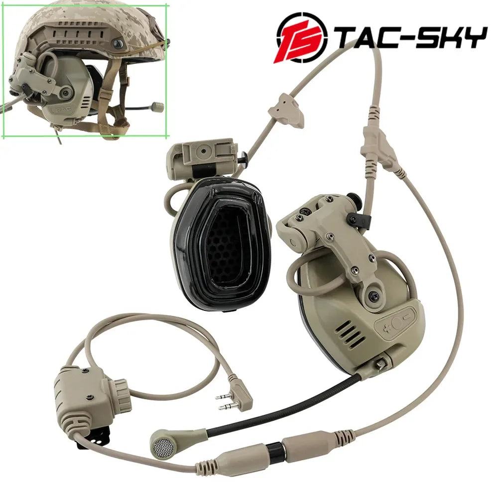 TAC-SKY Tactical RAC Civilian Headset, Compatible with the Fast Helmet ARC Rail Adapter