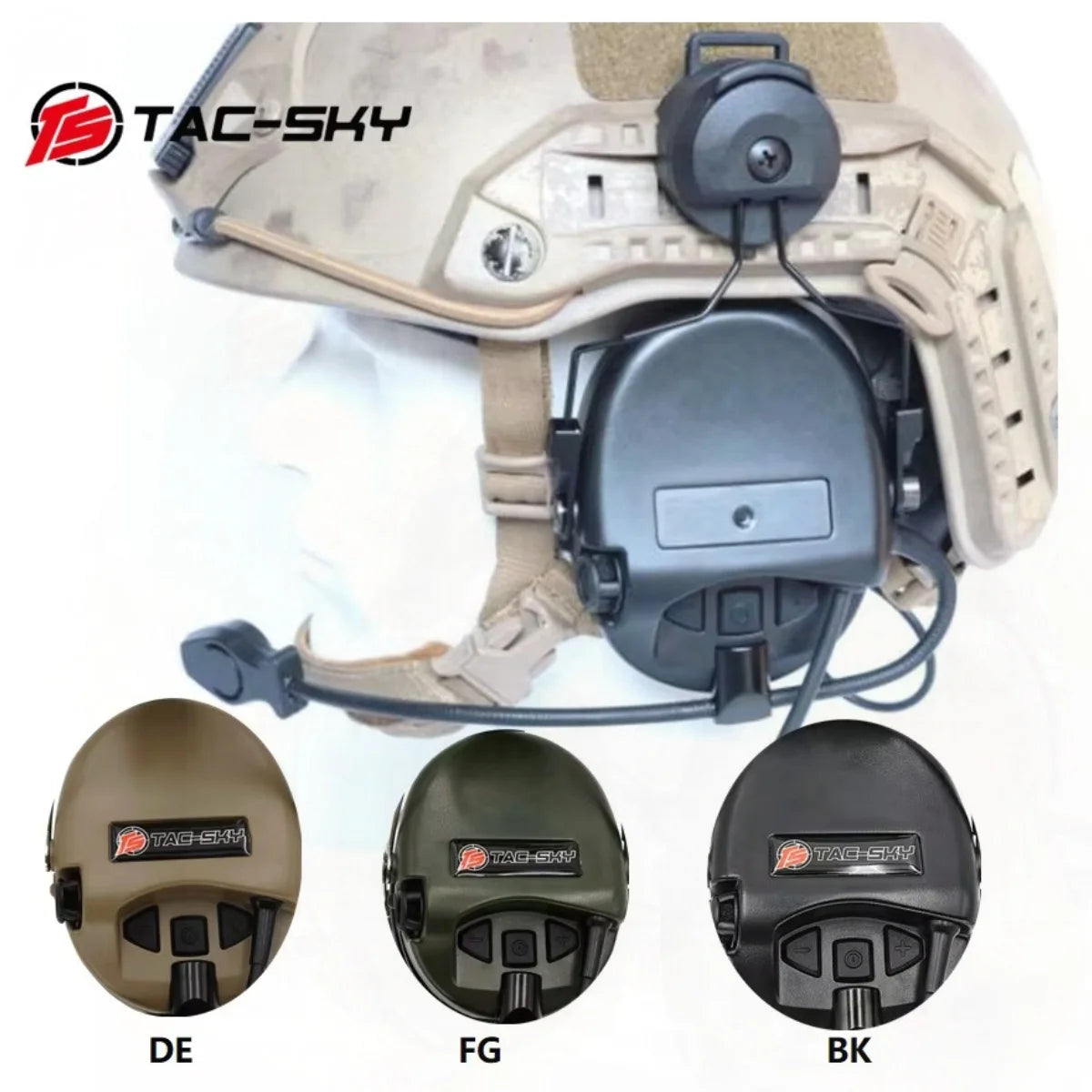 TAC-SKY Tactical Helmet ARC OPS-CORE Rail Adapter Mount Version Airsoft for SORDIN Silicone Civilian Headset