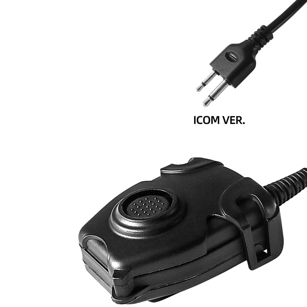 TAC-SKY Tactical Headset Civilian U94  PTT Button Walkie-Talkie Headset Plug Adapter Airsoft Radio Shooting Earmuffs Use