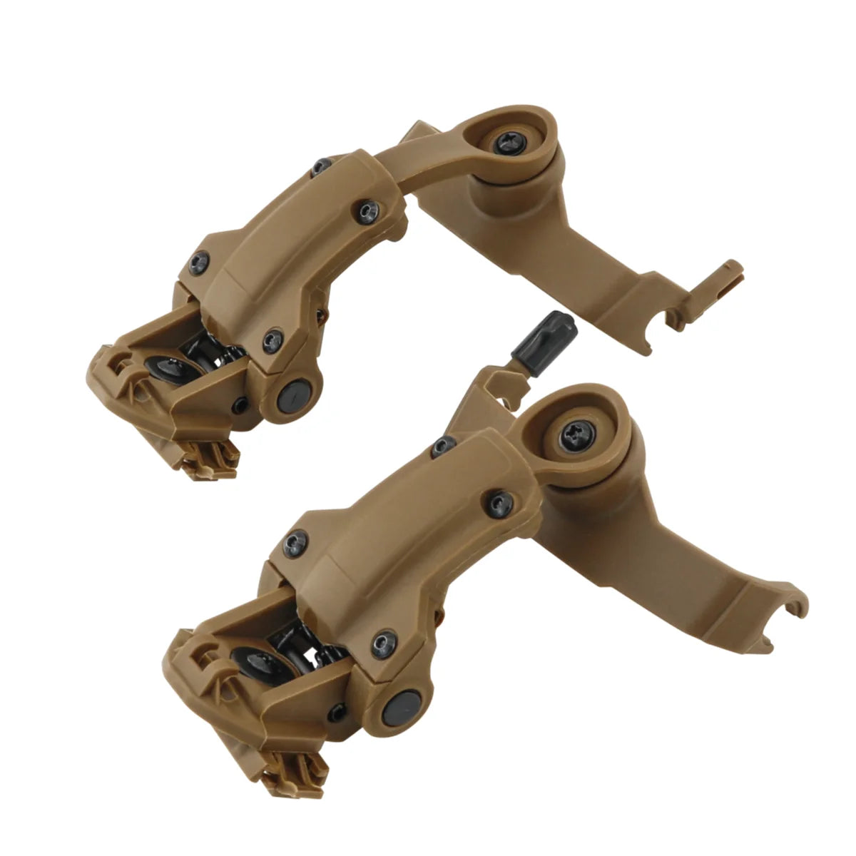 TAC-SKY Tactical MLOK Rail Helmet Adapter, Compatible with MTEK FLUX PTS helmets, for COMTA II, III, IV, and XPI  headsets