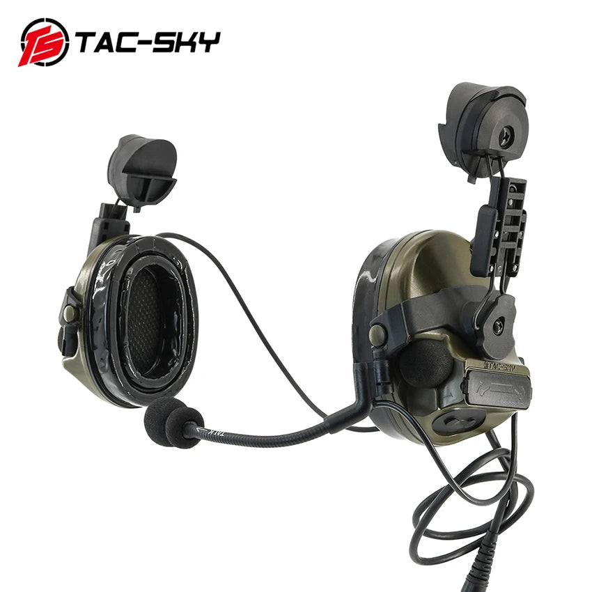 TAC-SKY Tactical Helmet for COMTA III civilian Headset for ARC Rail FAST series Helmets and the Baofeng UV5R two-way Radio