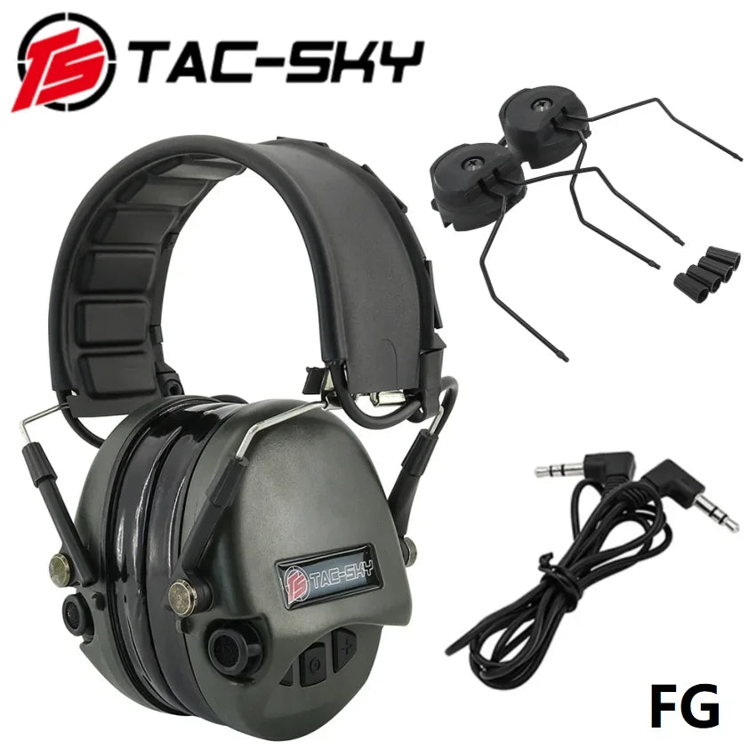 TAC-SKY Tactical Electronic Ear Muffs for Shooting Hearing Protection Noise Reduction, and Sound Capture