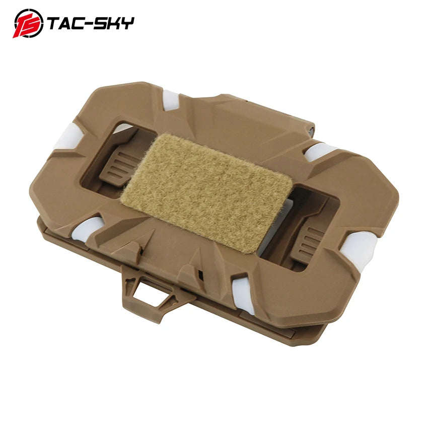 TAC-SKY Tactical Vest Attachment Mobile Phone Holder MOLLE Folding Navigation Board Suitable for Hunting CS Shooting