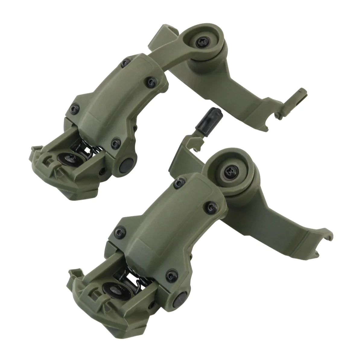 TAC-SKY Tactical MLOK Rail Helmet Adapter, Compatible with MTEK FLUX PTS helmets, for COMTA II, III, IV, and XPI  headsets