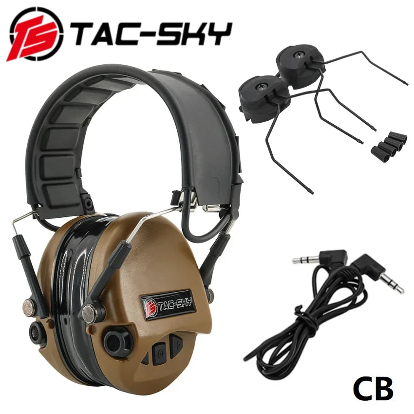 TAC-SKY Tactical Electronic Ear Muffs for Shooting Hearing Protection Noise Reduction, and Sound Capture