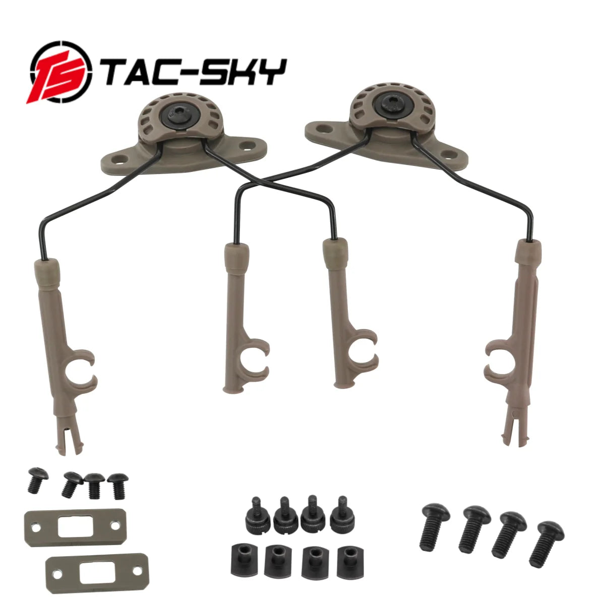 TAC-SKY Tactical Helmet Rail Adapter (ARC Rail / MLOK Rail / WENDY Rail) MARK 2.0 Bracket For COMTA Series Tactical Headsets