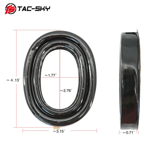 TAC-SKY Tactical Ear Pads: Silicone ear cups for electronic shooting, compatible with Comta/Sordin headphones