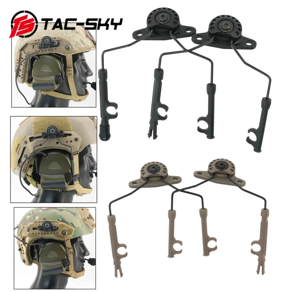 TAC-SKY Tactical Helmet Rail Adapter (ARC Rail / MLOK Rail / WENDY Rail) MARK 2.0 Bracket For COMTA Series Tactical Headsets