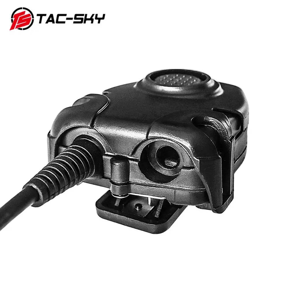 TAC-SKY Tactical Headset Civilian U94  PTT Button Walkie-Talkie Headset Plug Adapter Airsoft Radio Shooting Earmuffs Use
