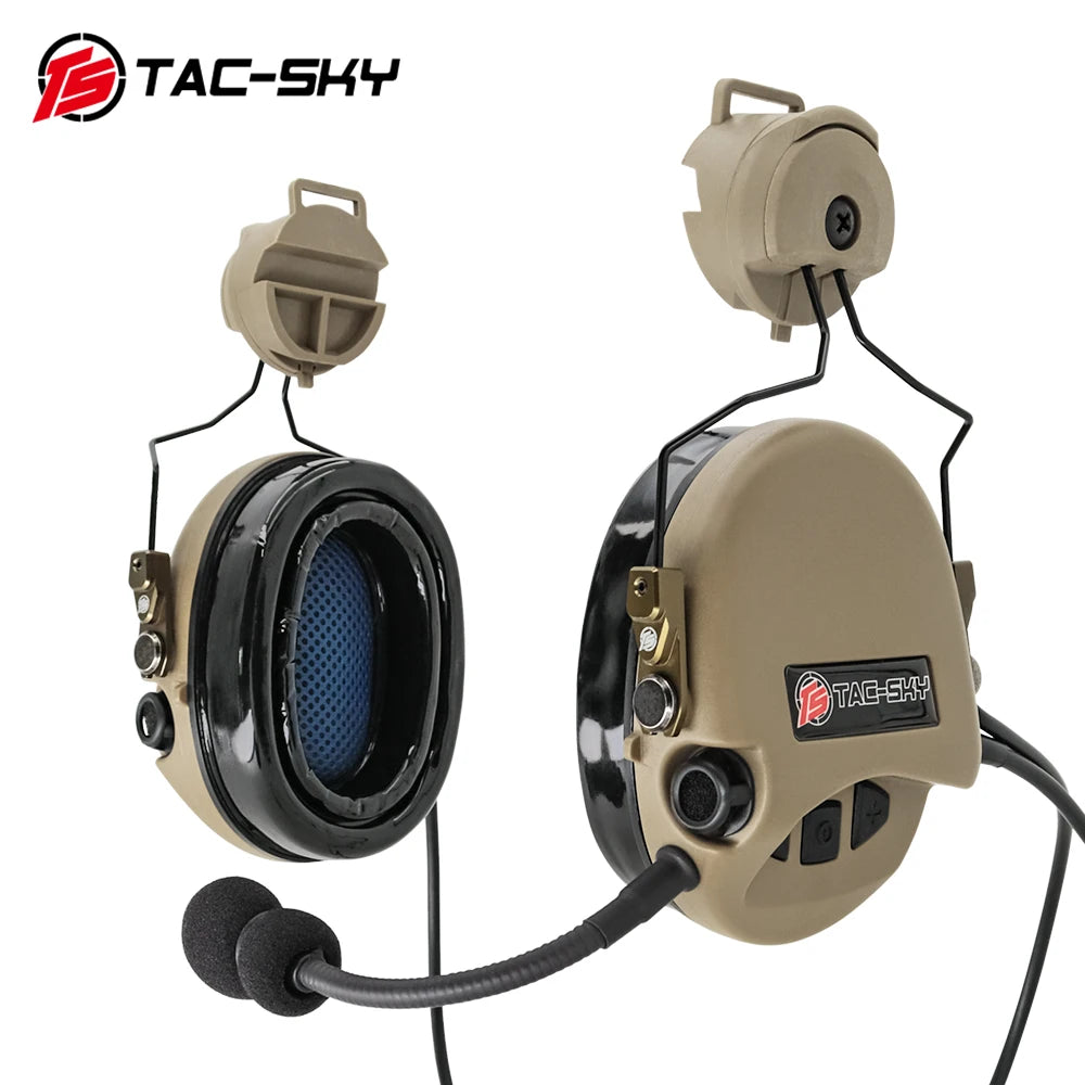 TAC-SKY Tactical for TCI LIBERATOR Headset ARC OPS-CORE Helmet Track Bracket Version Hunting Sports Hearing Protection