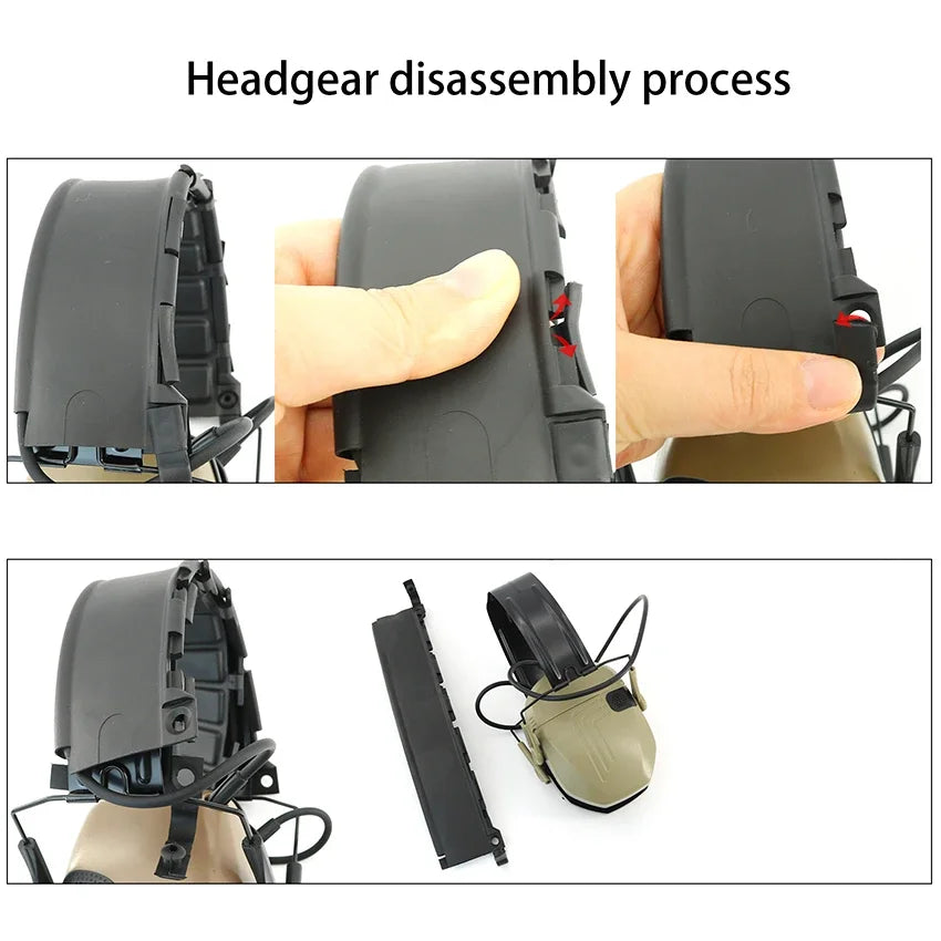 TAC-SKY Tactical Headset Electronic Shooting Earmuffs Hearing Protection Headphone NRR 23dB Noise Cancelling Airsoft Hunting