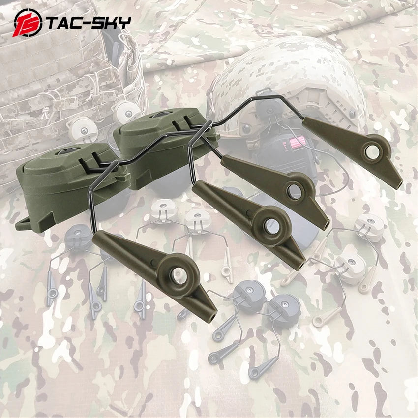 TAC-SKY Tactical Headset ARC Rail Adapters for Walkers Electronic Earmuffs Hearing Protection Shooting Headphone