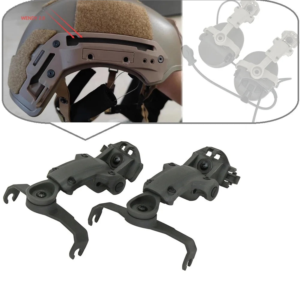 TAC-SKY Tactical WENDY Helmet Rail Adapter for MSA Sordin Headset For WENDY 2.0 3.0 Series Track Helmet