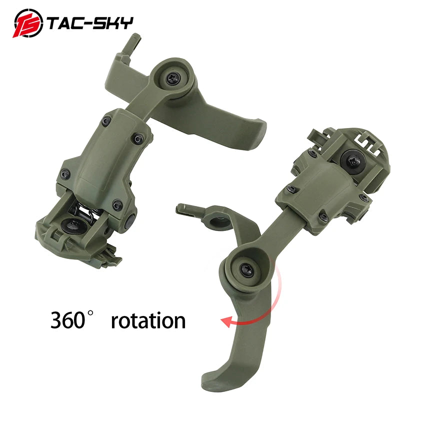 TAC-SKY Tactical Helmet ARC Rail Adapter Mounting , Compatible with COMTA II / III Headsets for Airsoft