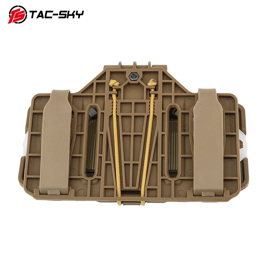 TAC-SKY Tactical Vest Attachment Mobile Phone Holder MOLLE Folding Navigation Board Suitable for Hunting CS Shooting