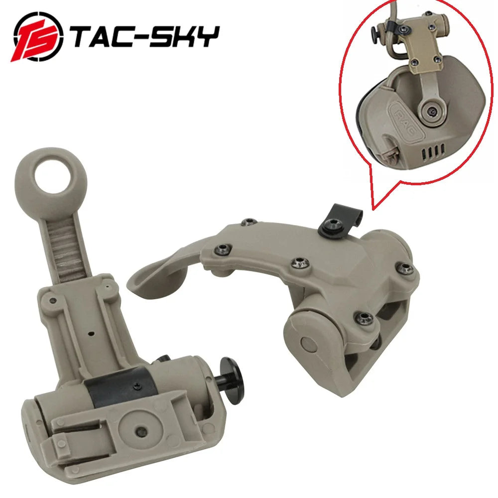 TAC-SKY Tactical Helmet ARC Rail Adapter Accessories for RAC Headset and Helmets with ARC Rails for Airsoft Sports