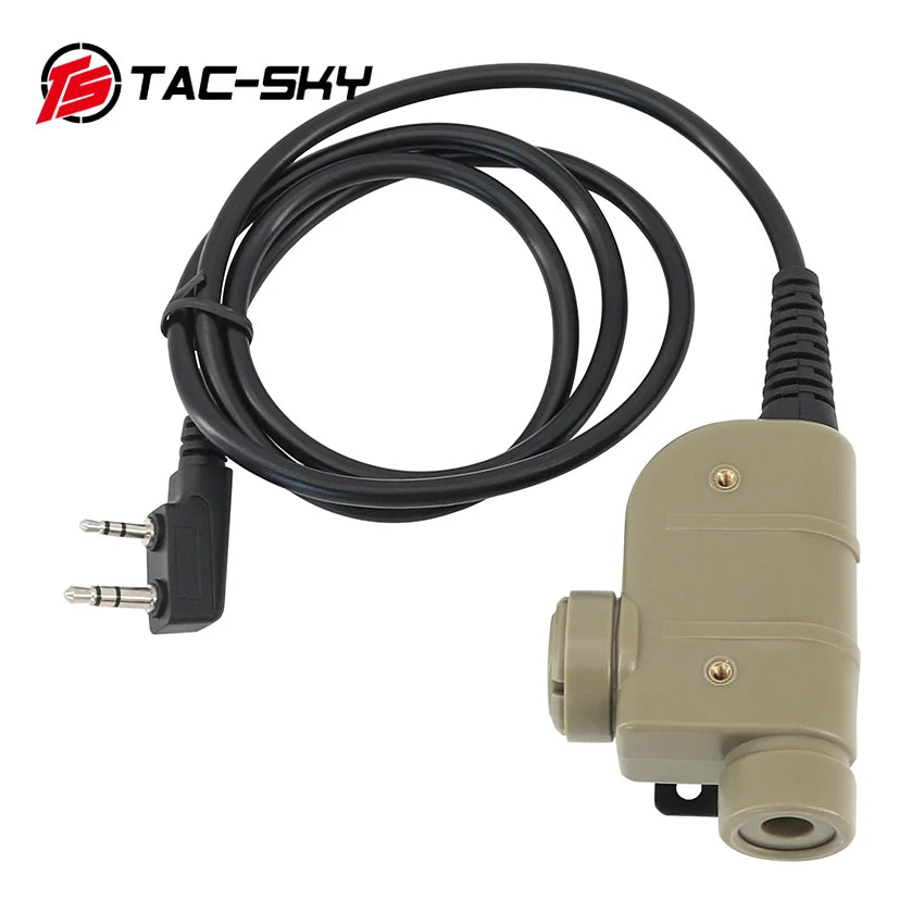 TAC-SKY Tactical Headset Accessories PTT Adapter Silynx Ptt Outdoor Hunting Shooting Sports Walkie Talkie PTT