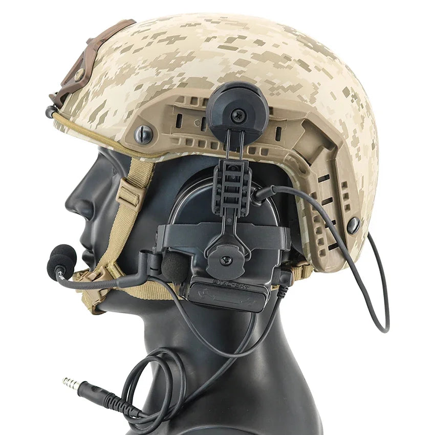 TAC-SKY Tactical ARC Helmet Rail Adapter compatible with COMTA II III and XPI hunting and shooting headsets