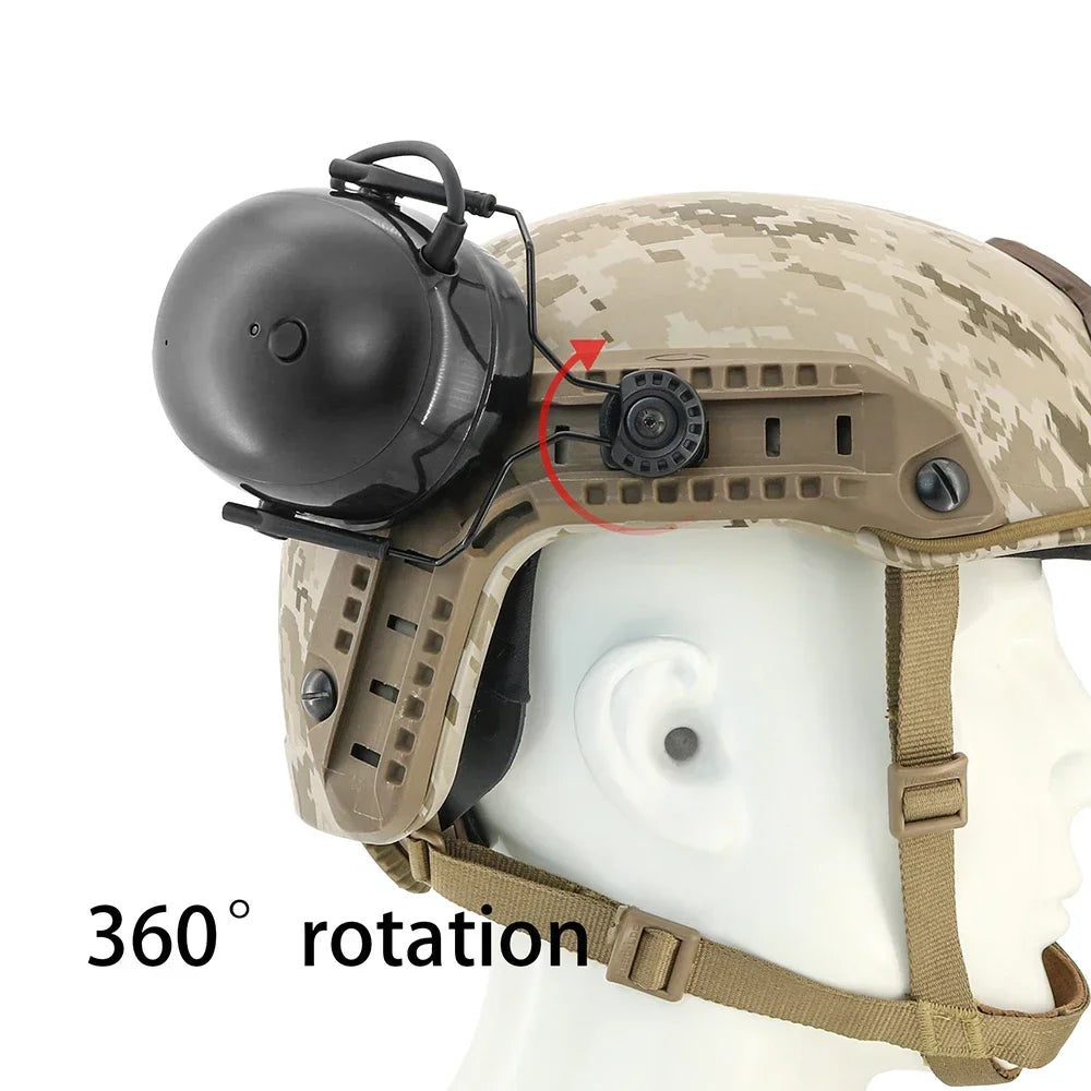 Tactical ARC Rail Adapter for 3M Pelto TACTICAL 300/500 Electronic Earmuffs Hearing Protection Hunting Shooting Earmuff