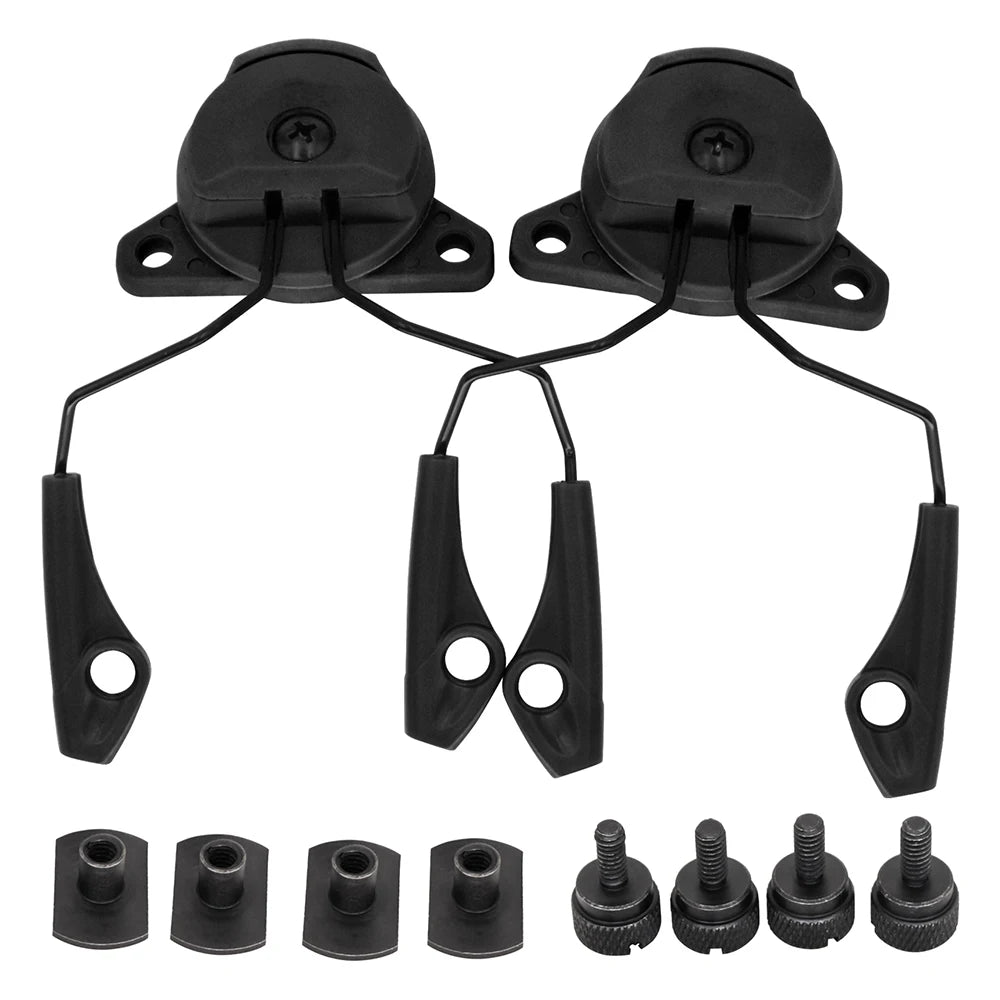 Tactical Helmet ARC Rail Adapter for 3M Pelto TACTICAL 300/500 Electronic Earmuffs—Earmuffs for Shooting