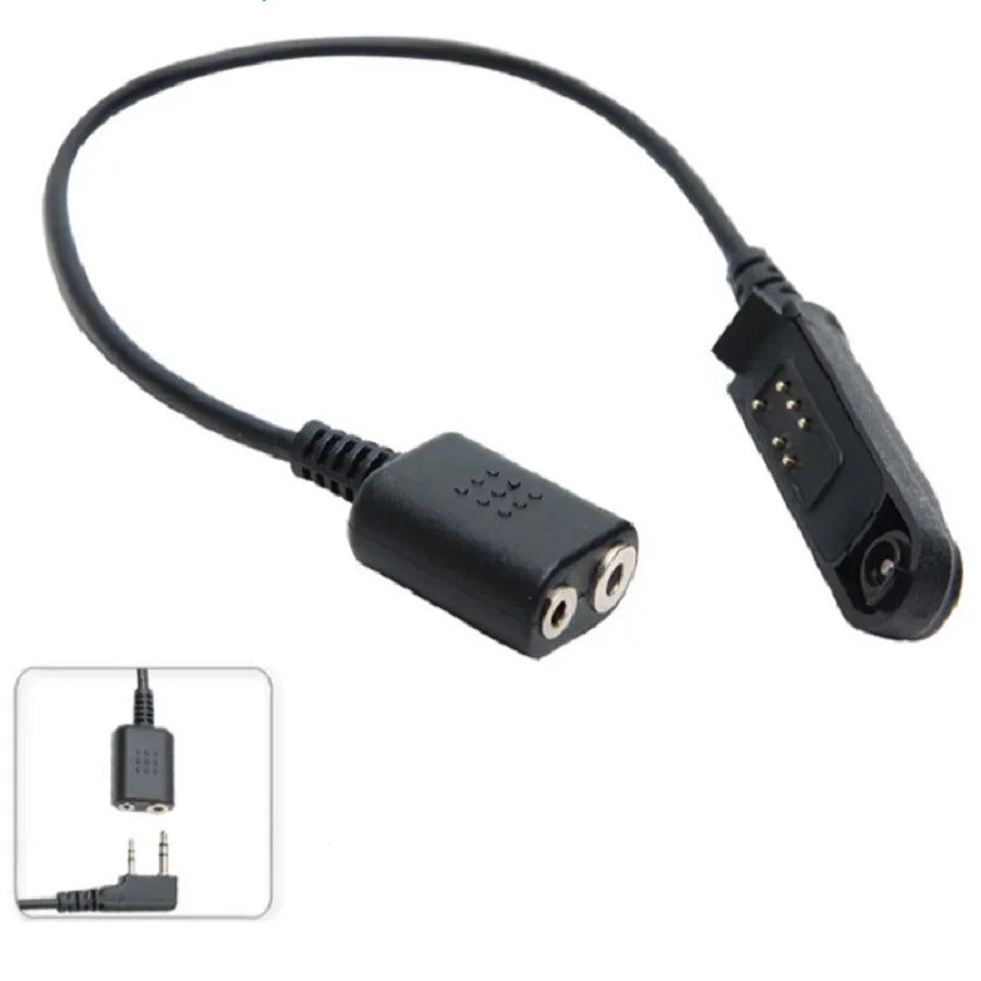 Tactical UV9R to Ken2 Pin Adapter Cable Compatible with Baofeng BF-A58, BF9700, and UV9R