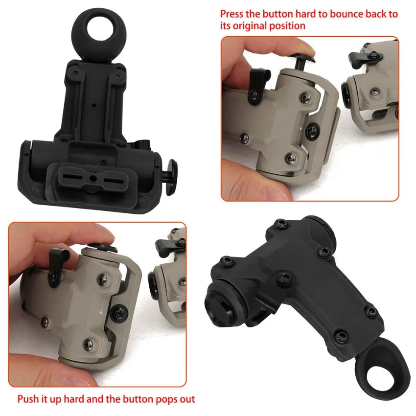 Tactical for WENDY Helmet Rail Adapter, Compatible with RAC Airsoft Headset—T-Bar Mount