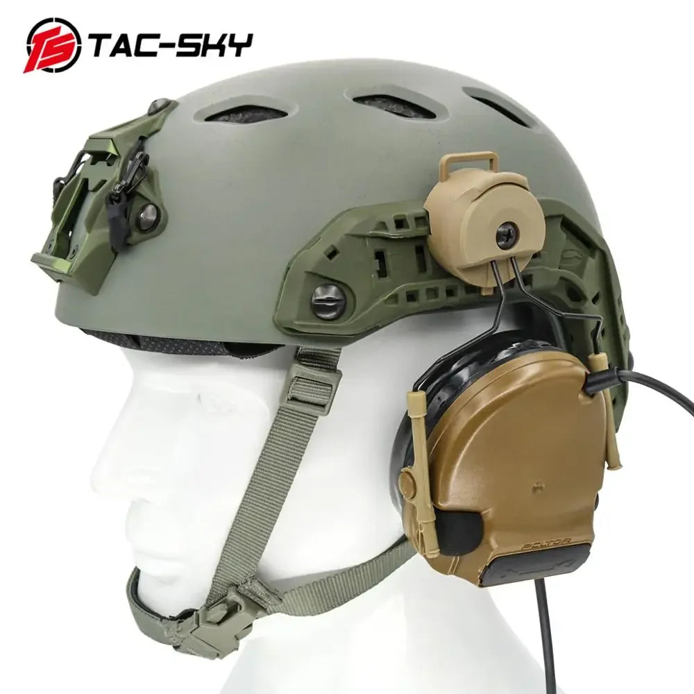 TAC-SKY Tactical Helmet for Fast Ops Core Helmet Rail Adapter Compatible with Comta I, II, III, IV, and XIP headsets
