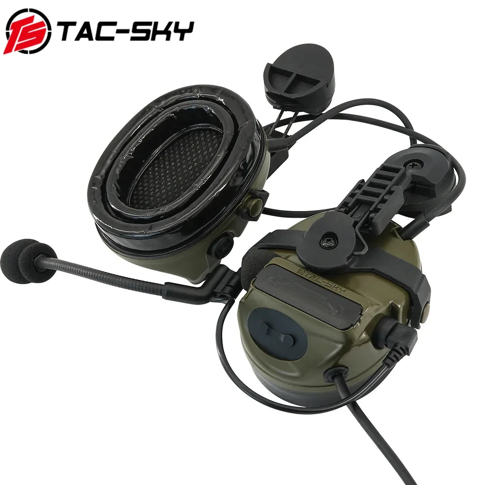 TAC-SKY Tactical Helmet for COMTA III civilian Headset for ARC Rail FAST series Helmets and the Baofeng UV5R two-way Radio