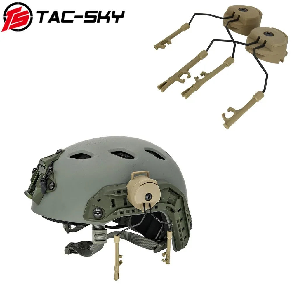 TAC-SKY Tactical Helmet for Fast Ops Core Helmet Rail Adapter Compatible with Comta I, II, III, IV, and XIP headsets