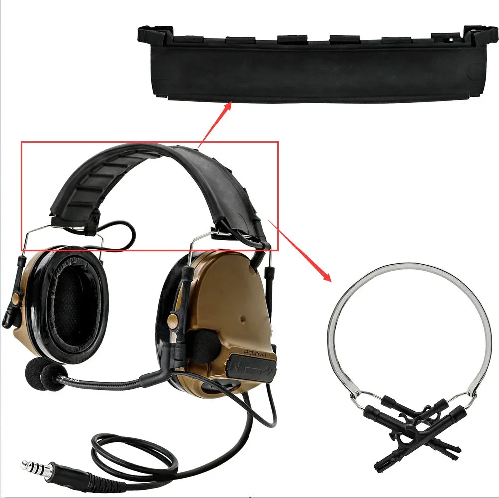 Tactical Detachable Headband Compatible with COMTA I II and III Hunting e-Shooting Headsets