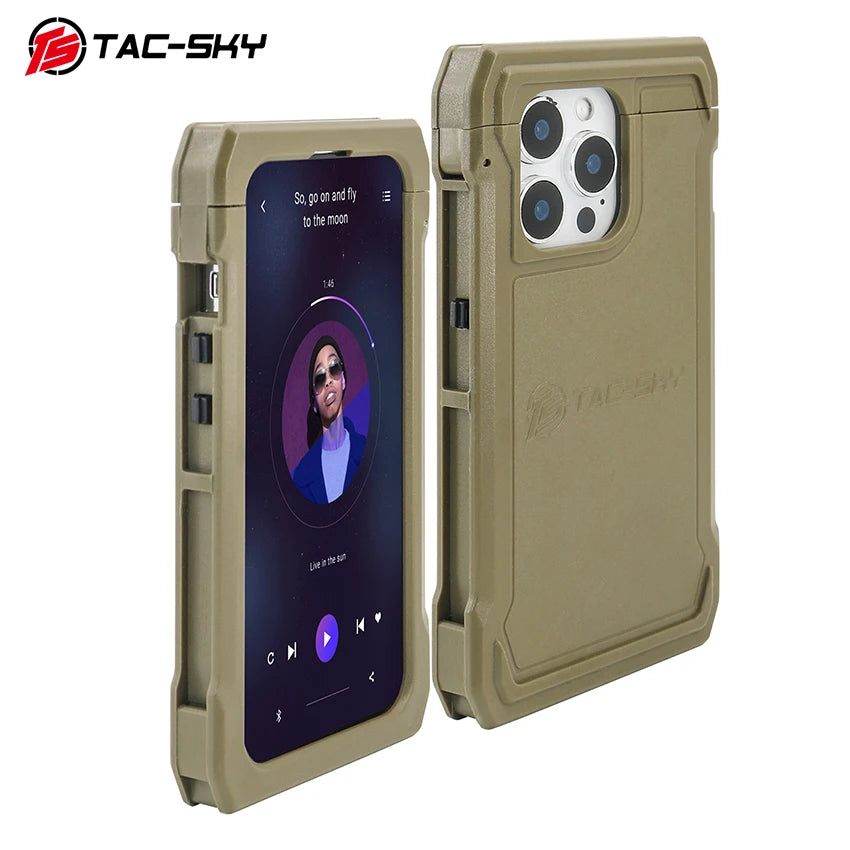 TAC-SKY Tactical Hunting Shooting Sport Vest Phone Case, Compatible with MOLLE, Fits IPhone 14 Pro/15 Pro