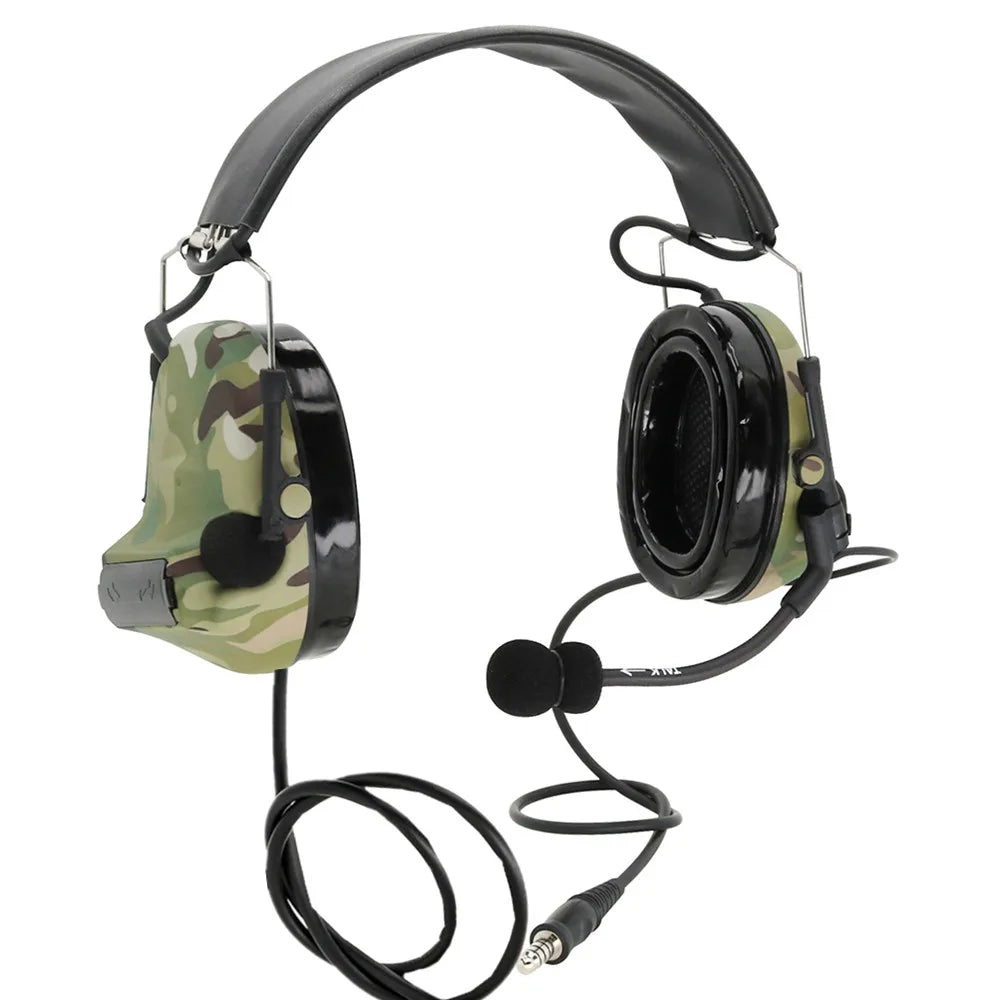 Tactical TACSKYC2 Dual Communication Dual Communication Air Gun Sports  Noise Cancelling Hearing Protection Headset