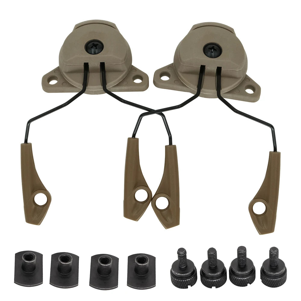 Tactical Helmet ARC Rail Adapter for 3M Pelto TACTICAL 300/500 Electronic Earmuffs—Earmuffs for Shooting
