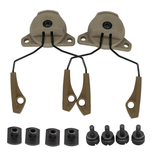 Tactical Helmet ARC Rail Adapter for 3M Pelto TACTICAL 300/500 Electronic Earmuffs—Earmuffs for Shooting