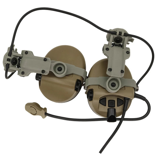 TAC-SKY Tactical Headset ARC Rail Adapter Mount (for Sordin Headsets, with Silicone Earmuffs), Ideal for Outdoor Hunting