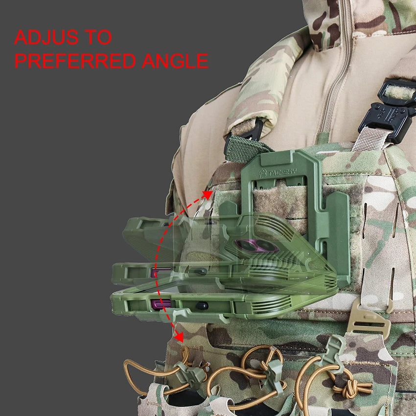 Outdoor Hunting Shooting Tactical Phone Mount Phone Case Compatible Only with iPhone 16 Designed for MOLLE Tactical Vests