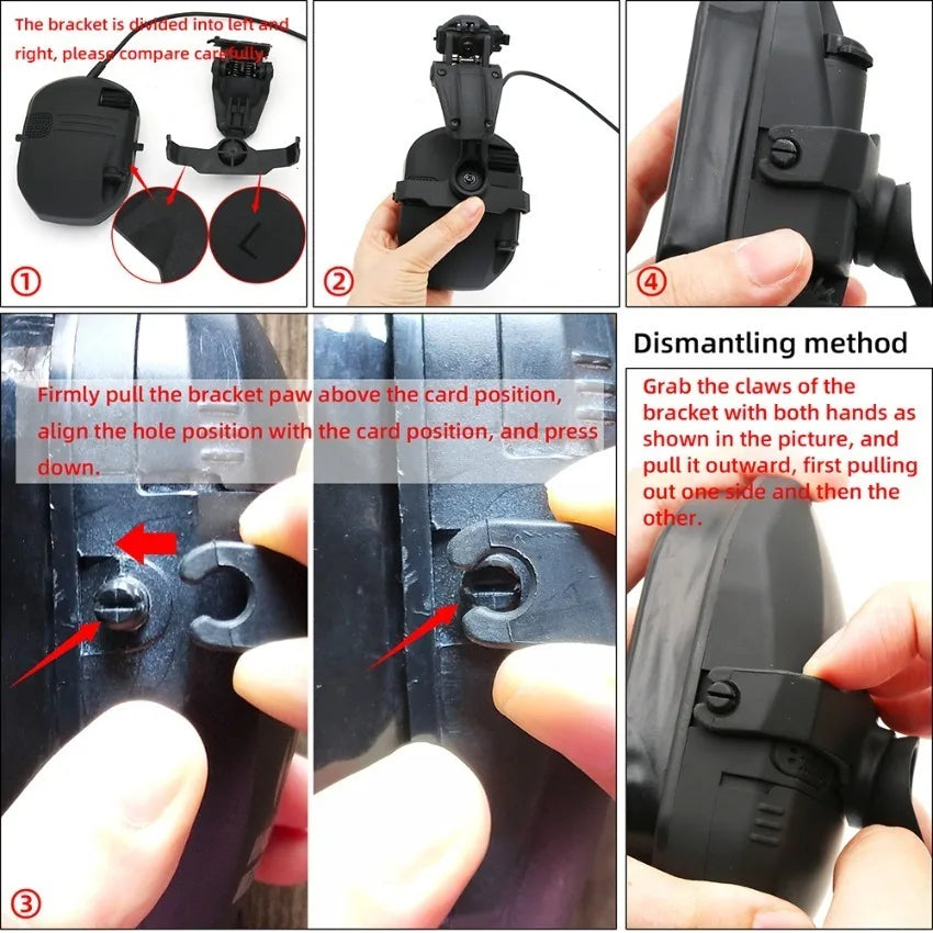 TAC-SKY Tactical Headset Accessory Helmet for M-LOK Rail Compatible with Walker's Razor Slim Electronic Shooting Ear Muffs